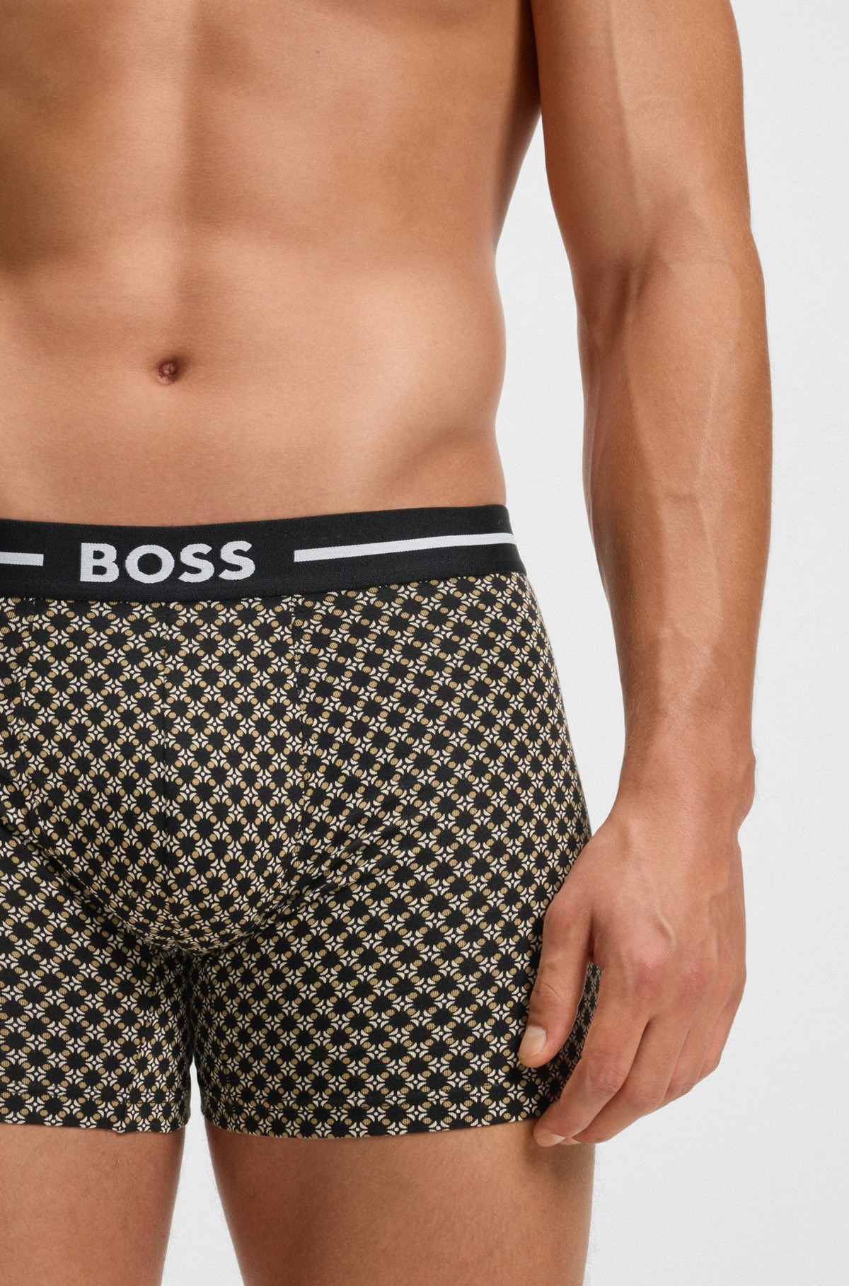 THREE-PACK OF STRETCH-COTTON BOXER BRIEFS WITH LOGO - 4