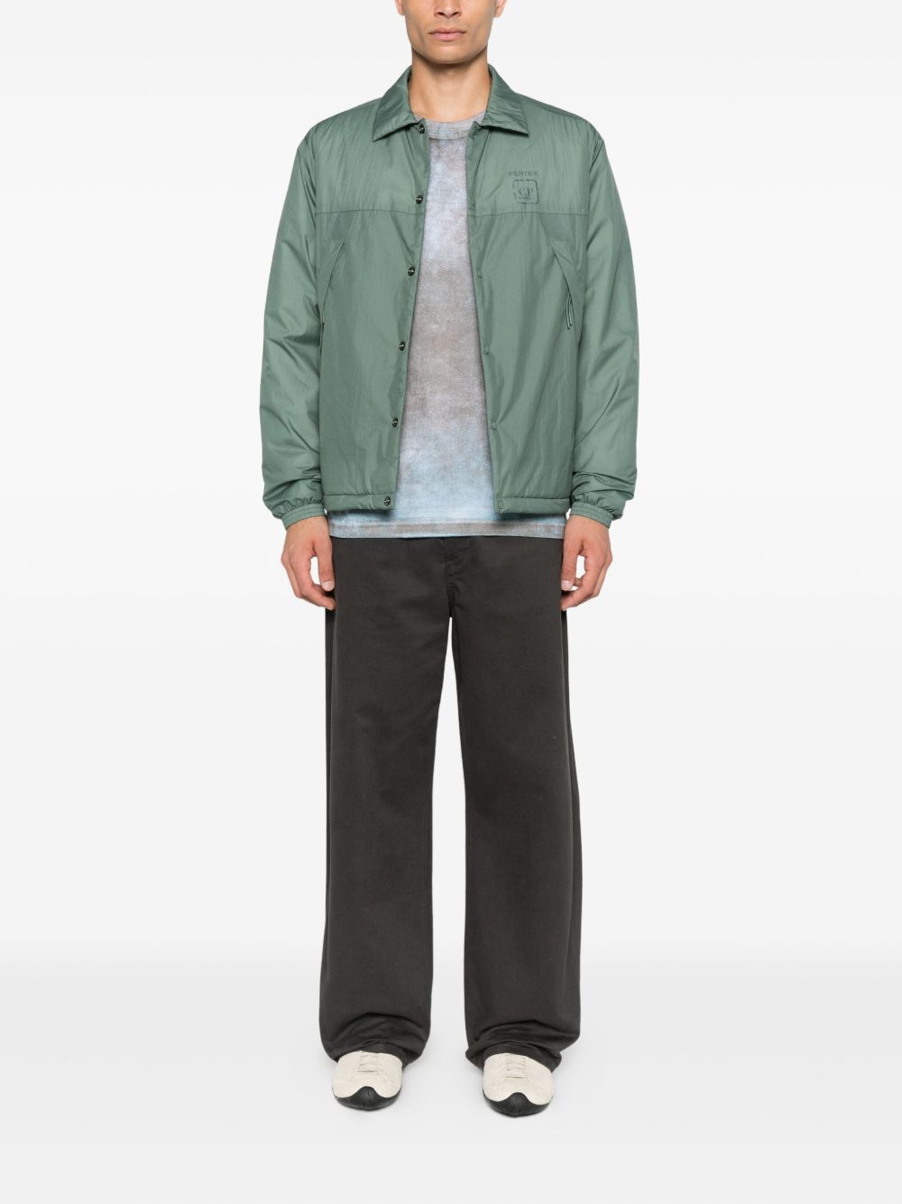 panelled buttoned jacket - 2