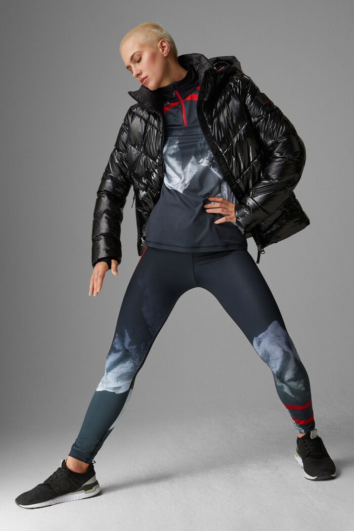 Tamira Tights in Black/Gray - 4