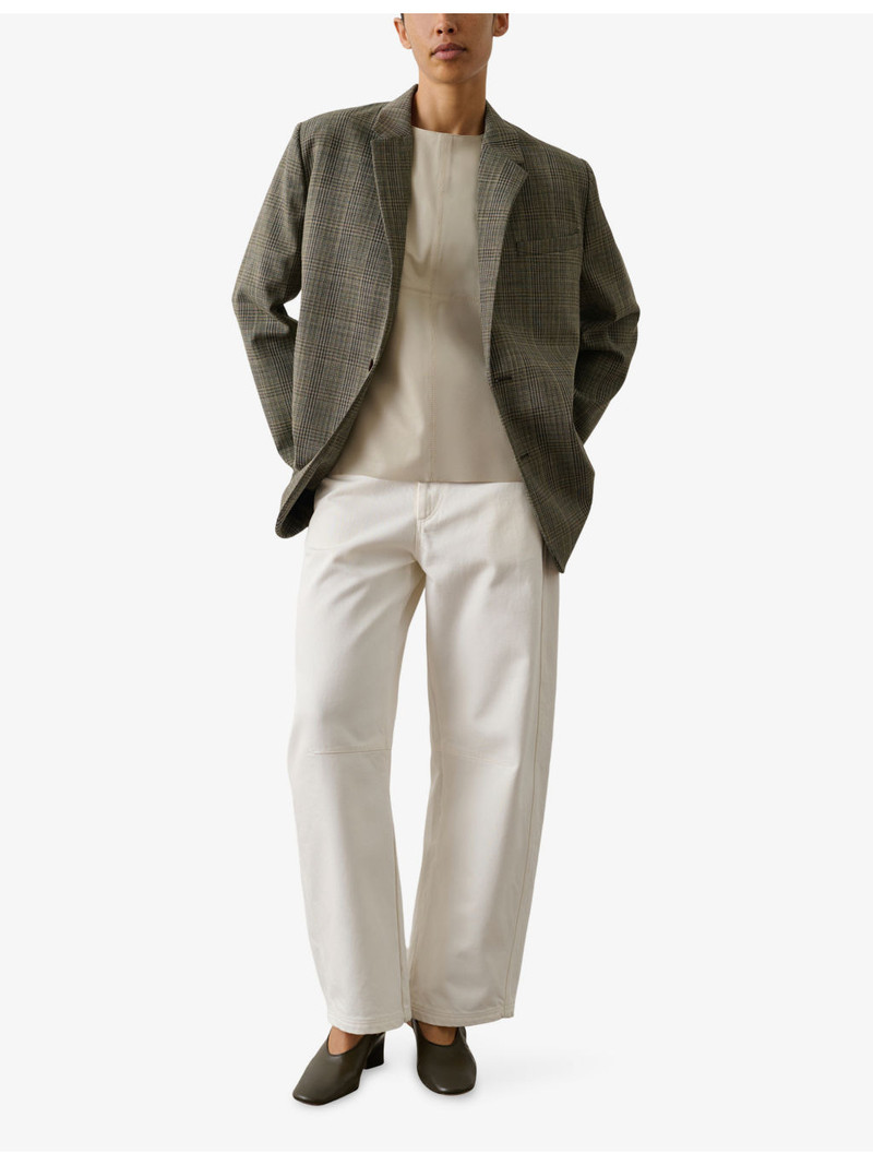 soeur Hermosa Checked Wool-Blend Blazer outlook