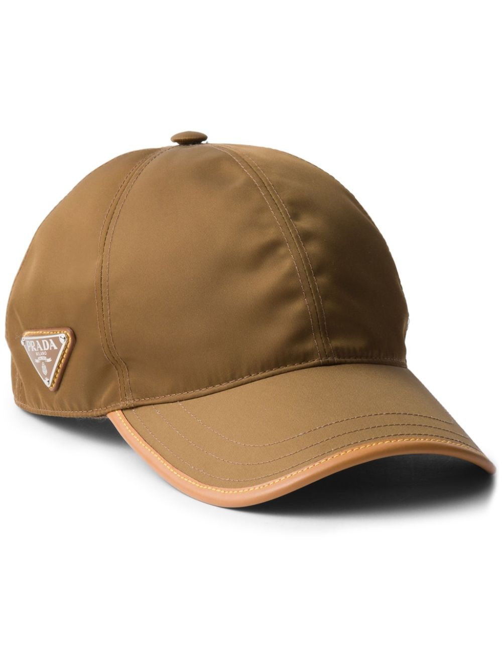 Re-Nylon triangle-logo baseball cap - 1