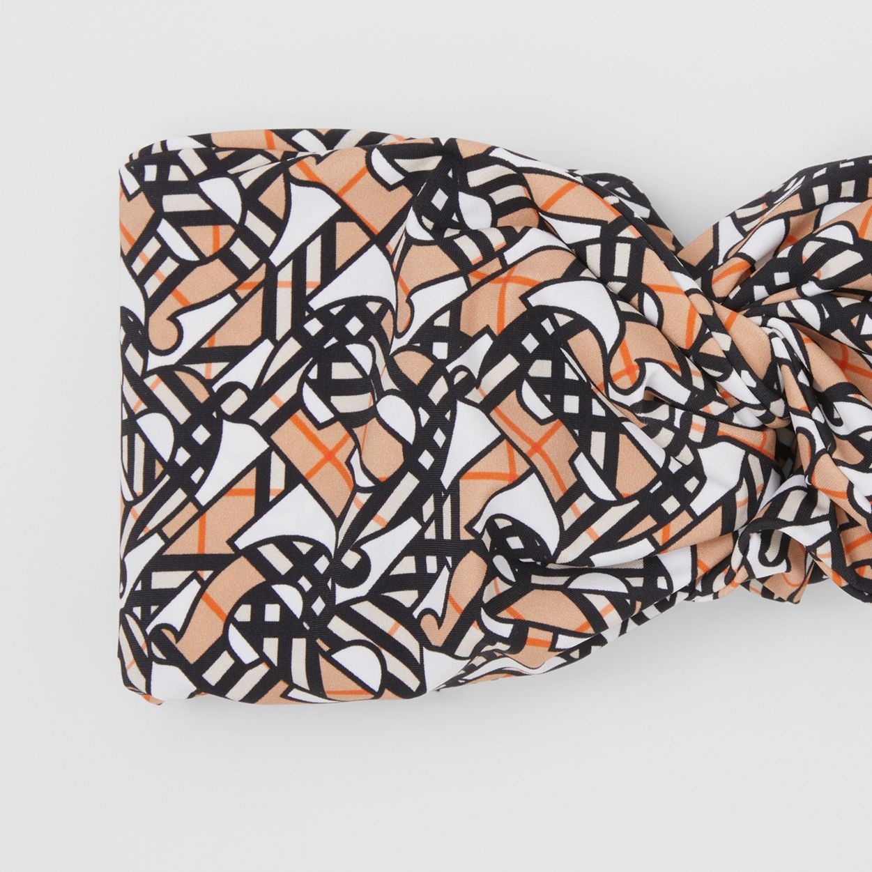 Monogram Print Stretch Jersey Headband - 2