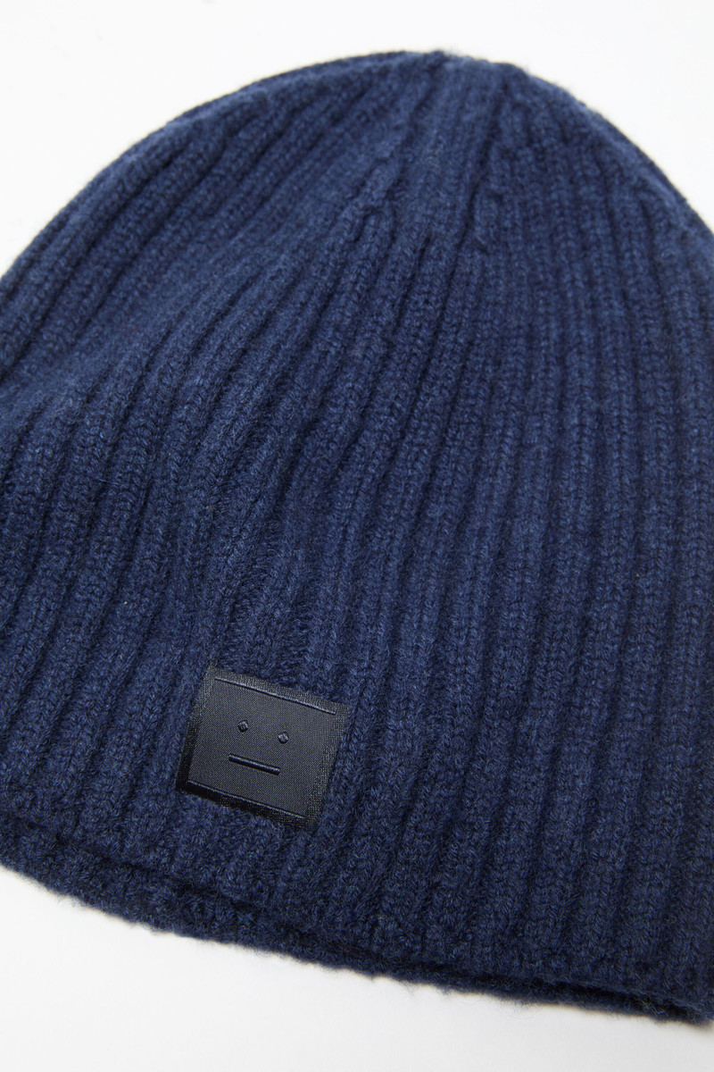 Knitted beanie - Navy melange 4