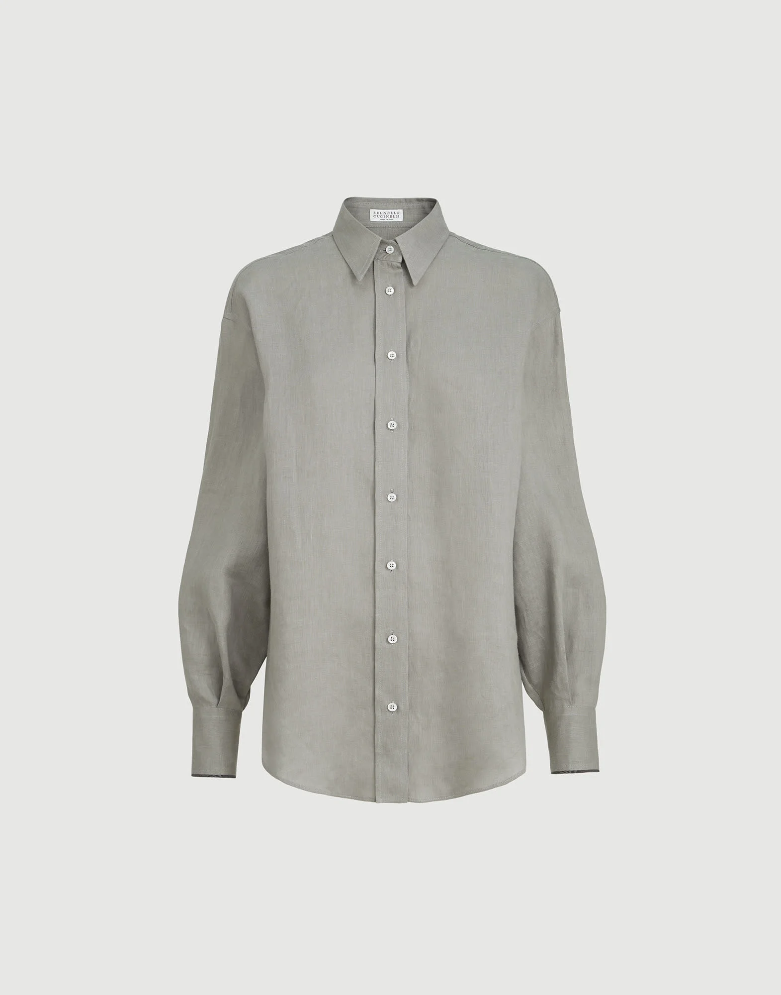 Linen shirt with monili - 1