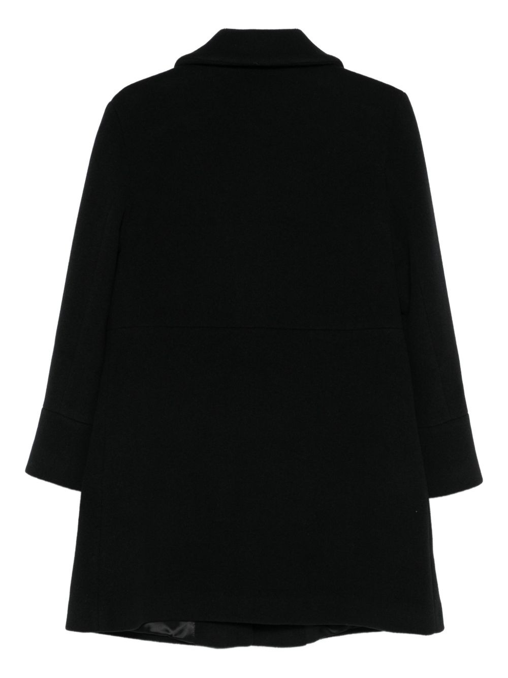 peter-pan collar patch-pocket coat - 2