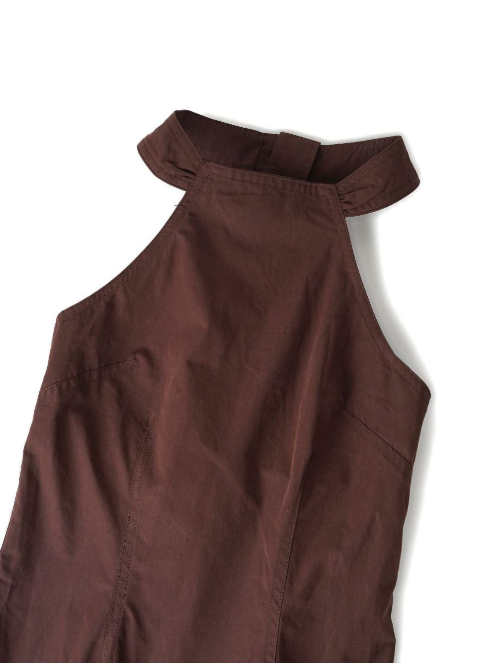 halterneck fishtail dress - 4