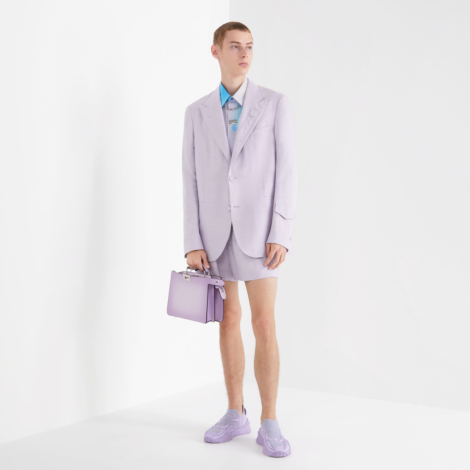 Lilac mesh running sneakers - 5