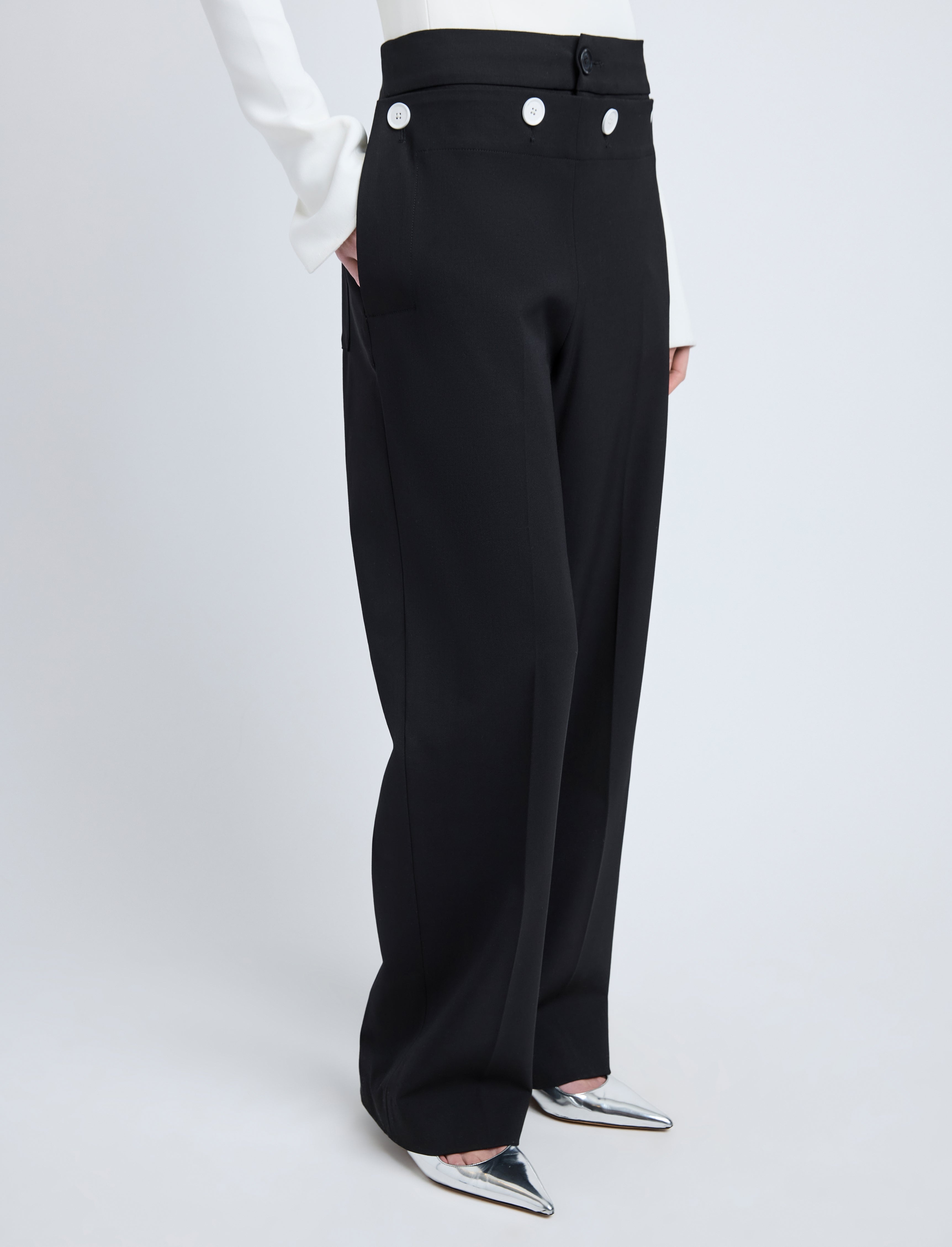 Oliver Pant in Wool Gabardine - 5