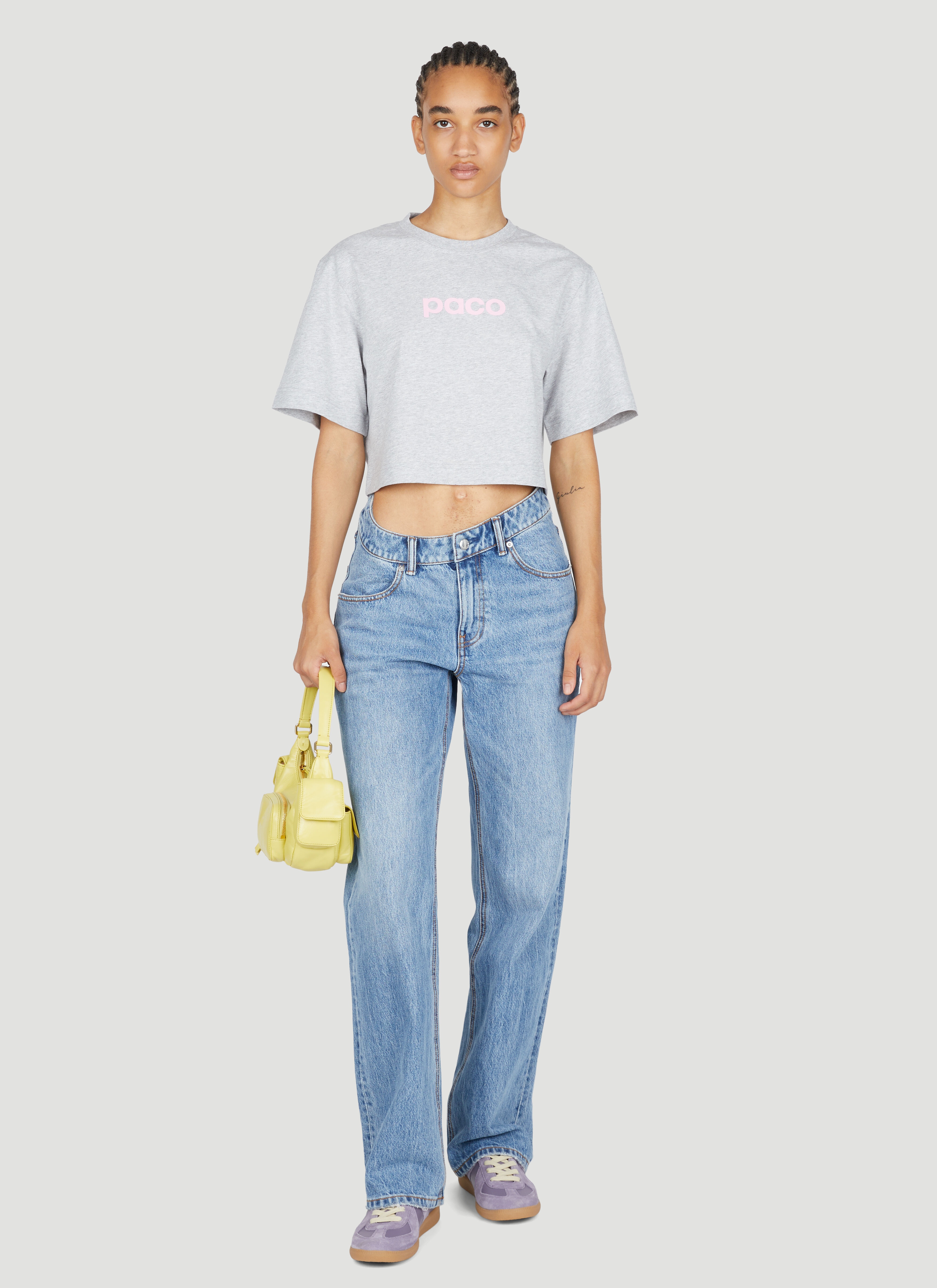 Logo Print Cropped T-Shirt - 2