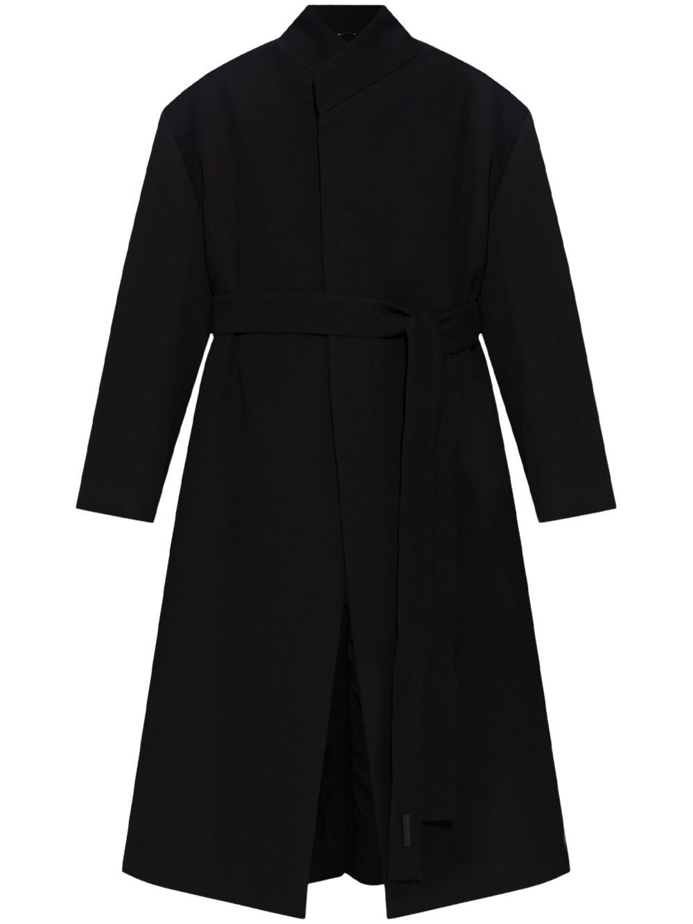 STAND COLLAR RELAXED OVERCOAT - 4