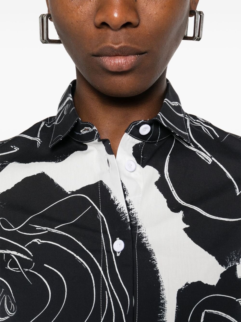 floral-print shirt - 5