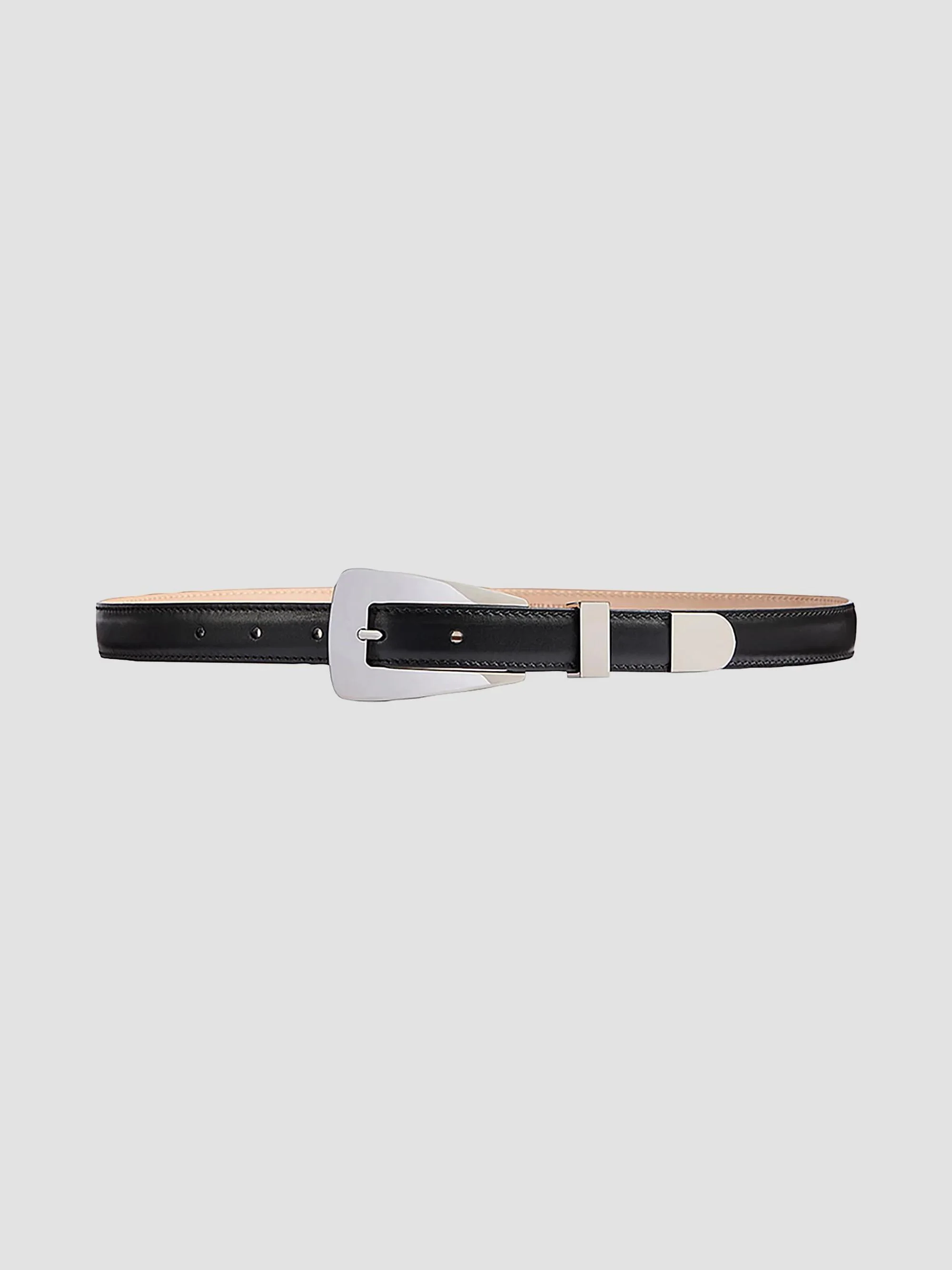 Women's Lucca Leather Belt - Black - 1