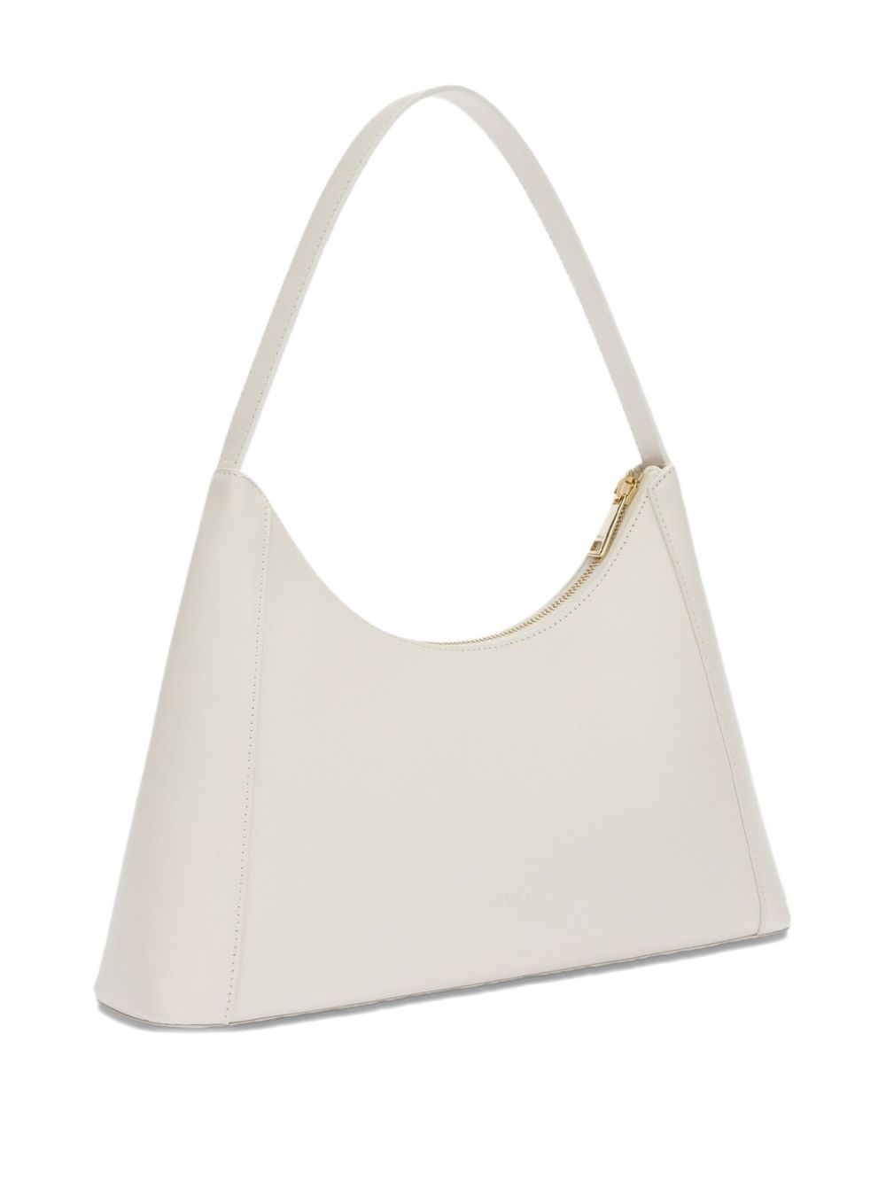 small Diamante curved-top leather shoulder bag - 4