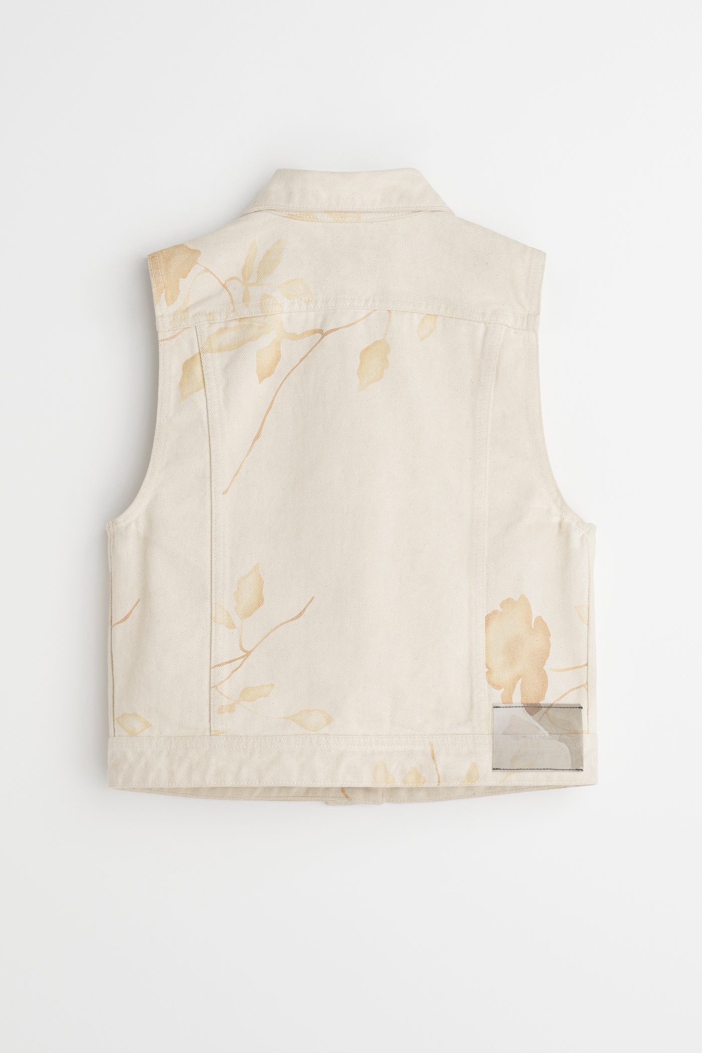 Mini Denim Vest Diurnal Flower Printed Denim - 6