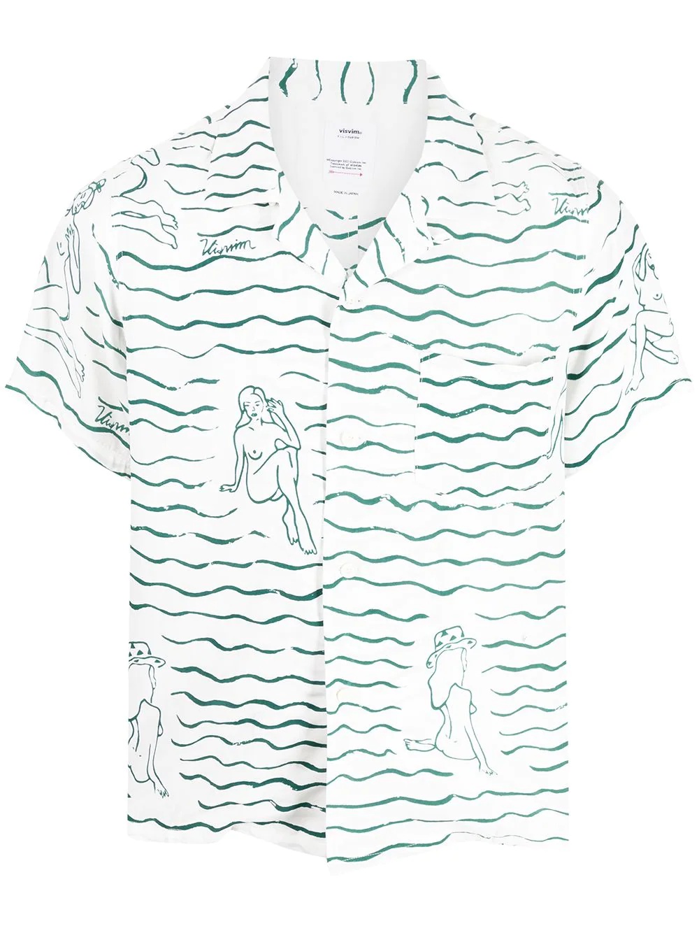 graphic-print short-sleeve shirt - 1