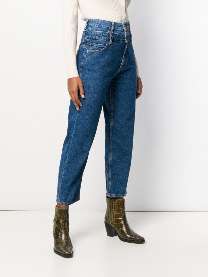 Sandro Kitty double-waisted jeans farfetch REVERSIBLE