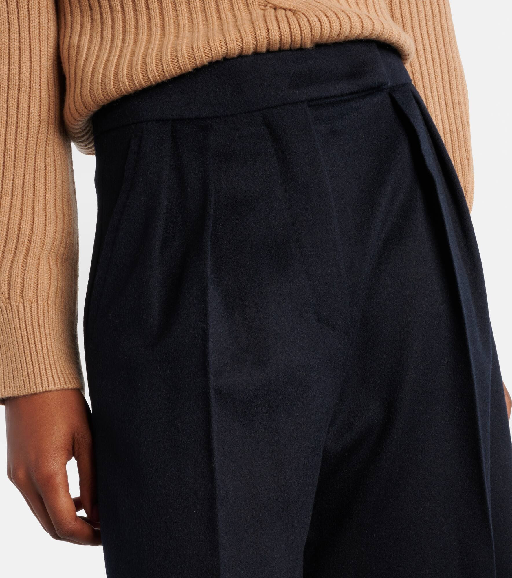 Ori camel hair wide-leg pants - 4