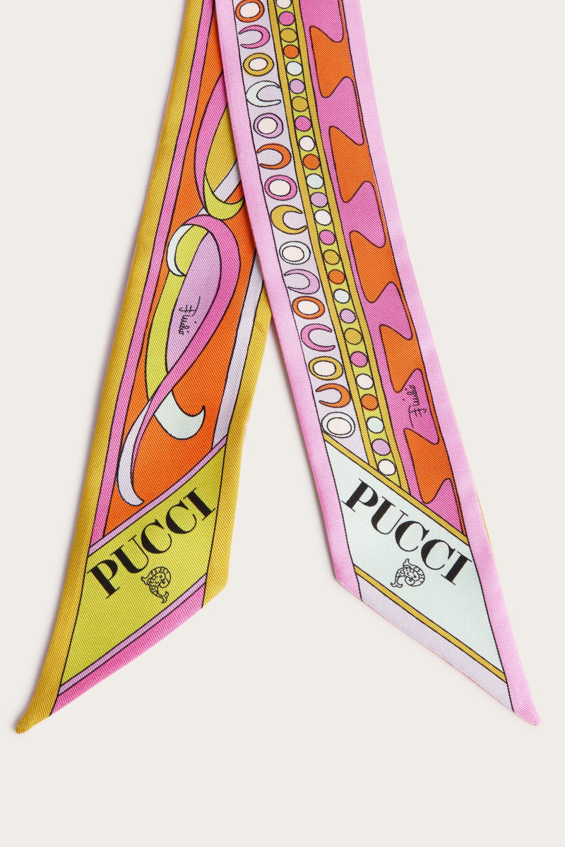 MIXED PRINT SILK TWILL SCARF 3