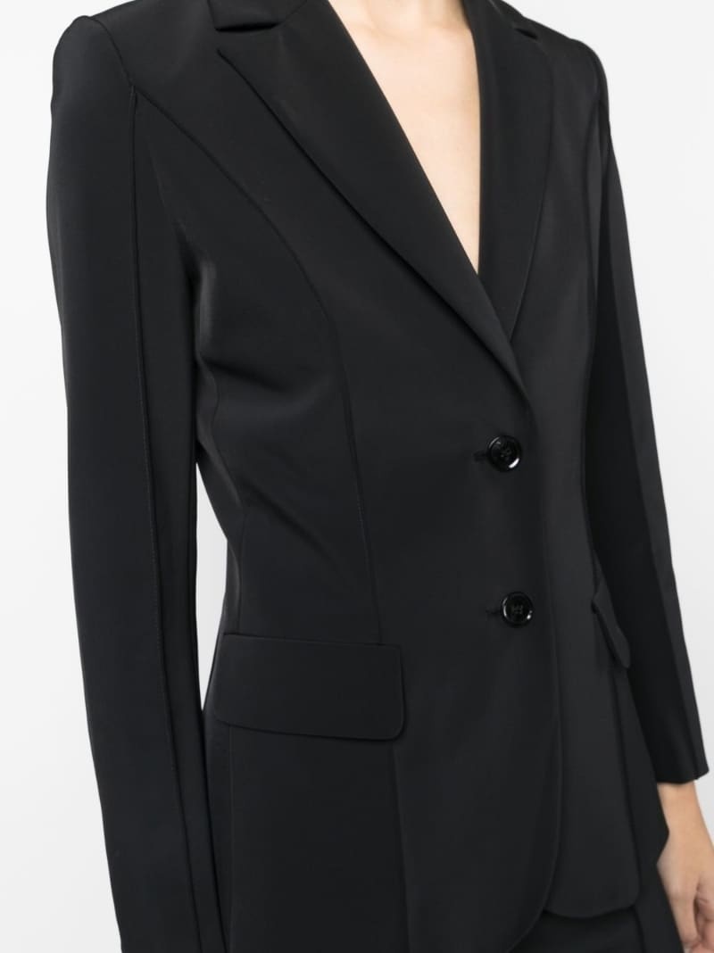 tailored single-breasted blazer - 10