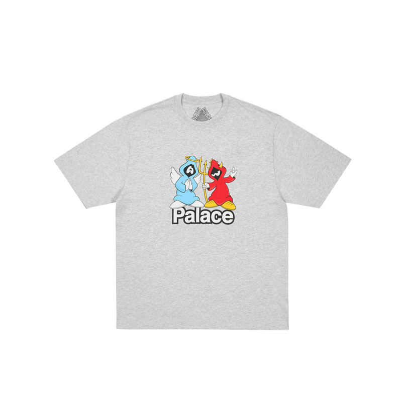 RIGHT AND WRONG T-SHIRT GREY MARL 1
