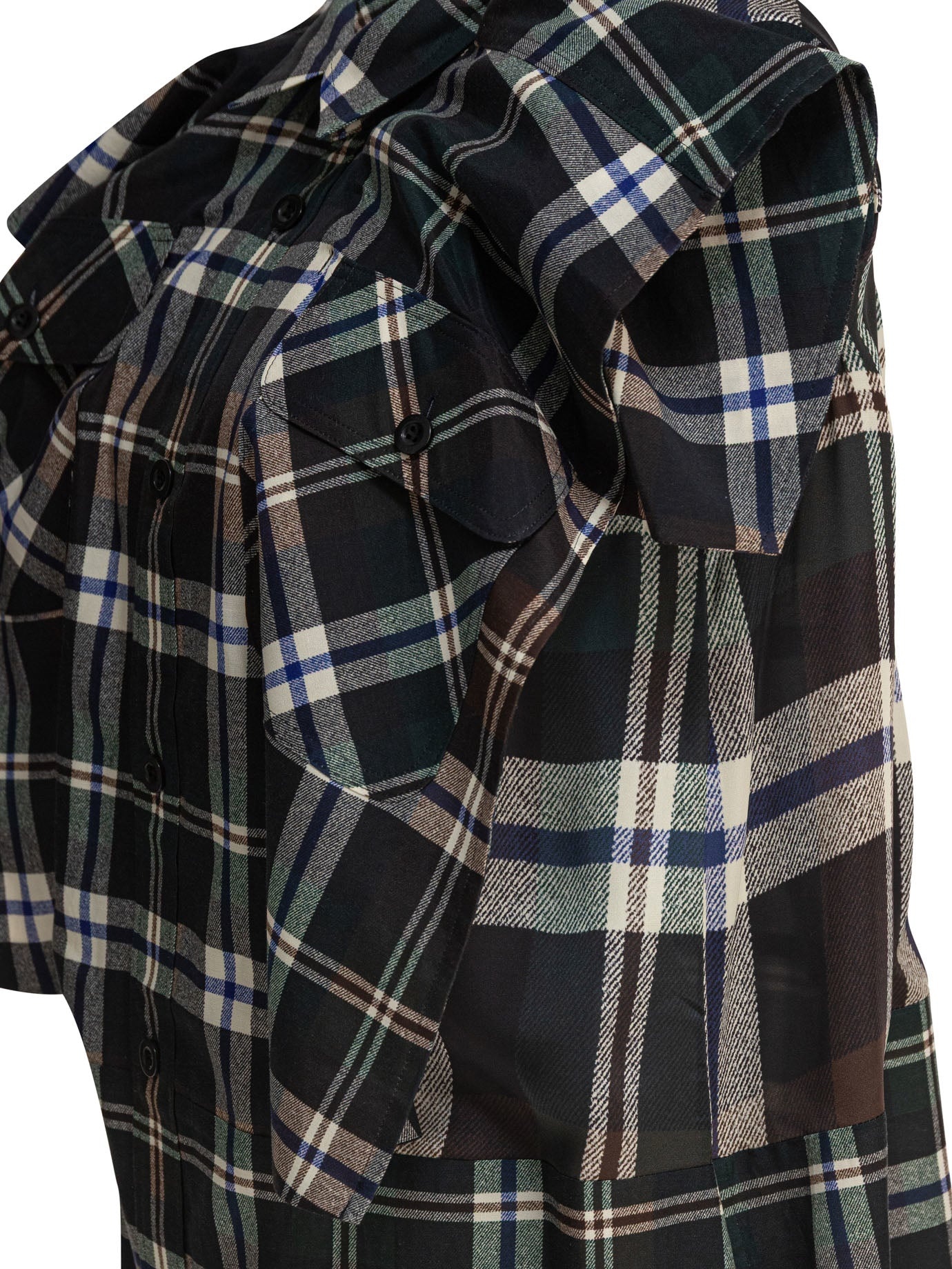 Sacai Plaid Print Dress - 4