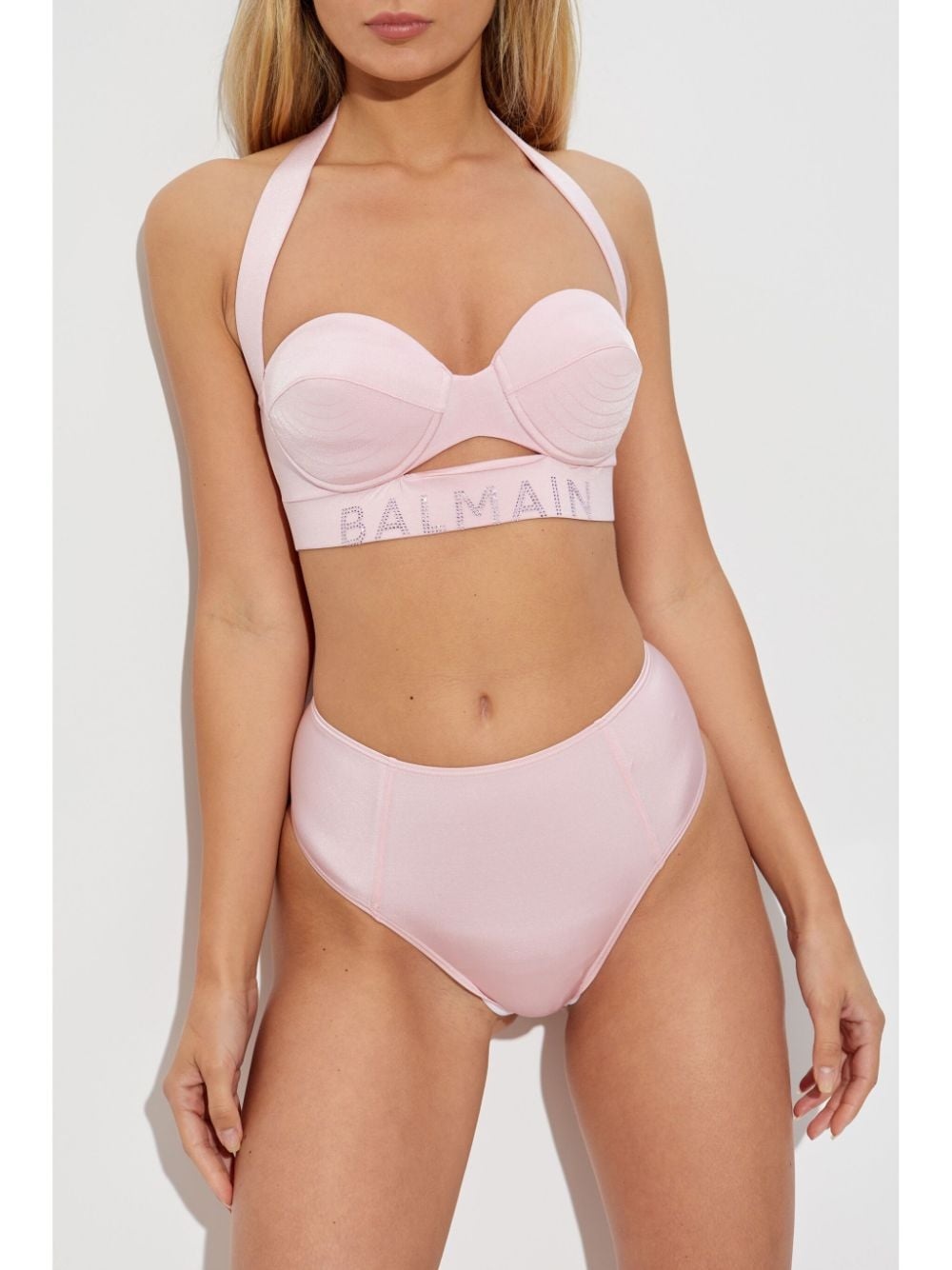 logo-embellished bikini set - 2