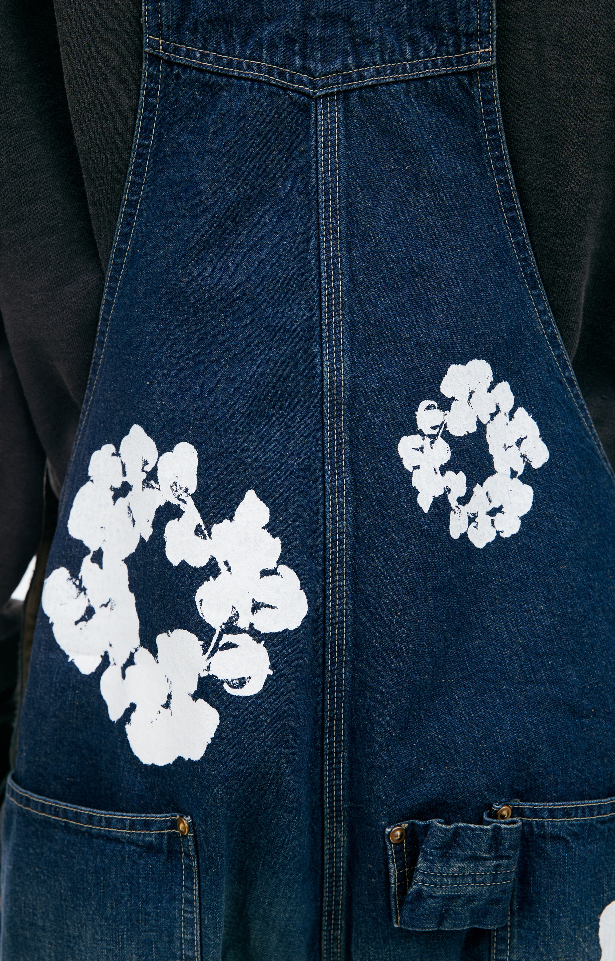 DENIM JUMPSUIT WITH FLOWERS - 6