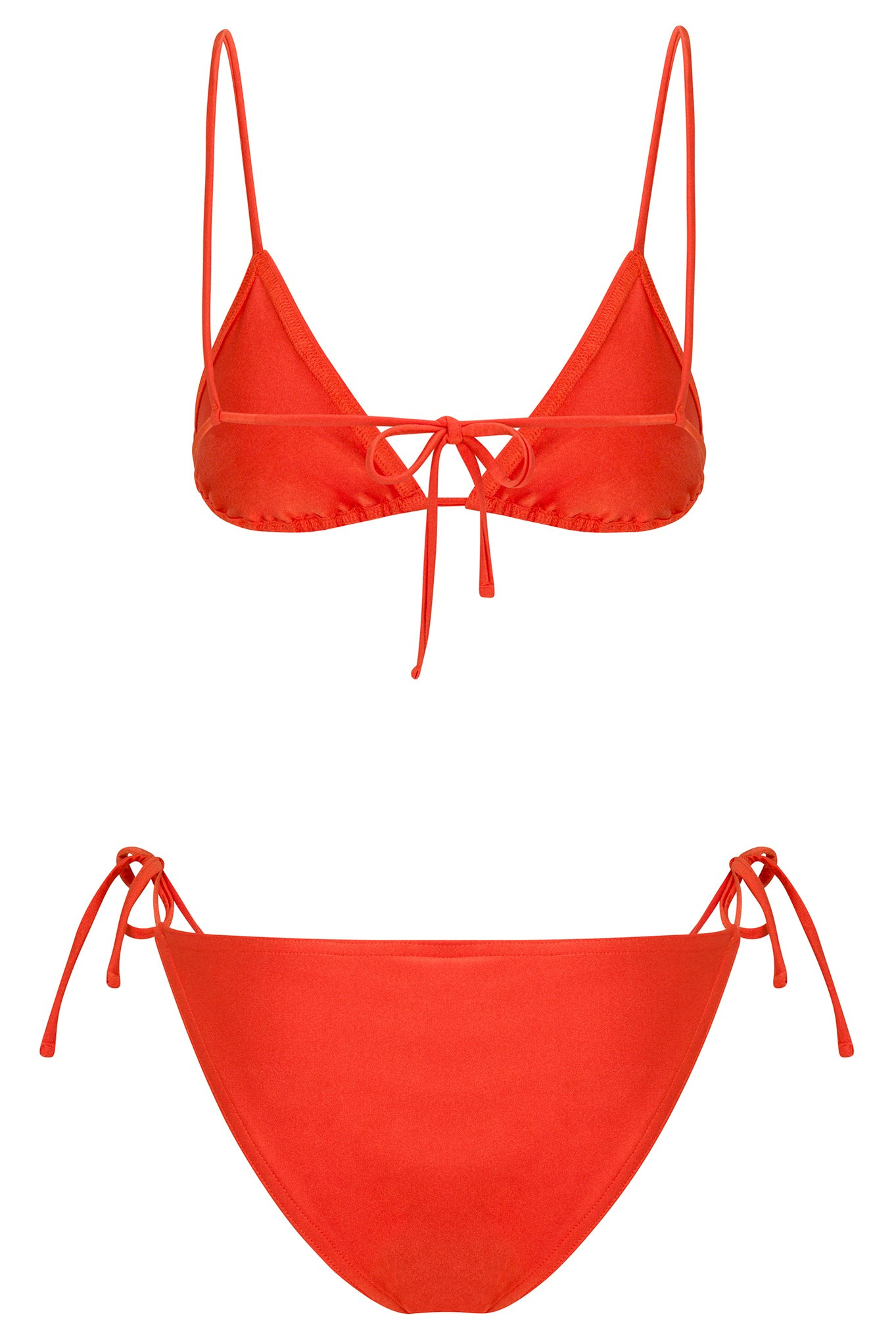 ORANGE TRIANGLE BIKINI TOP - 8