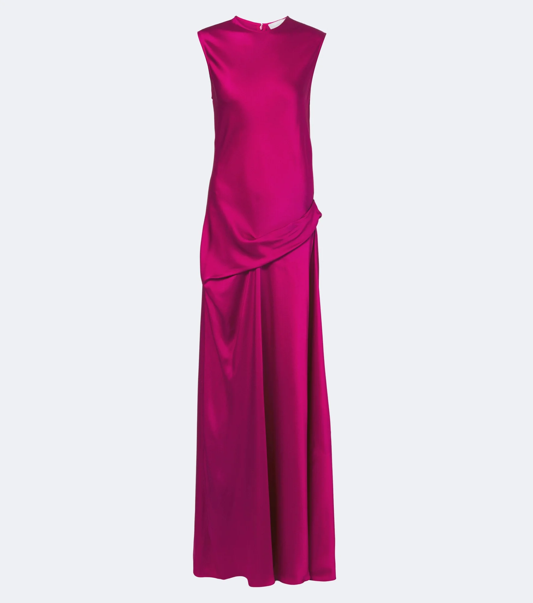 Draped satin maxi dress - 1