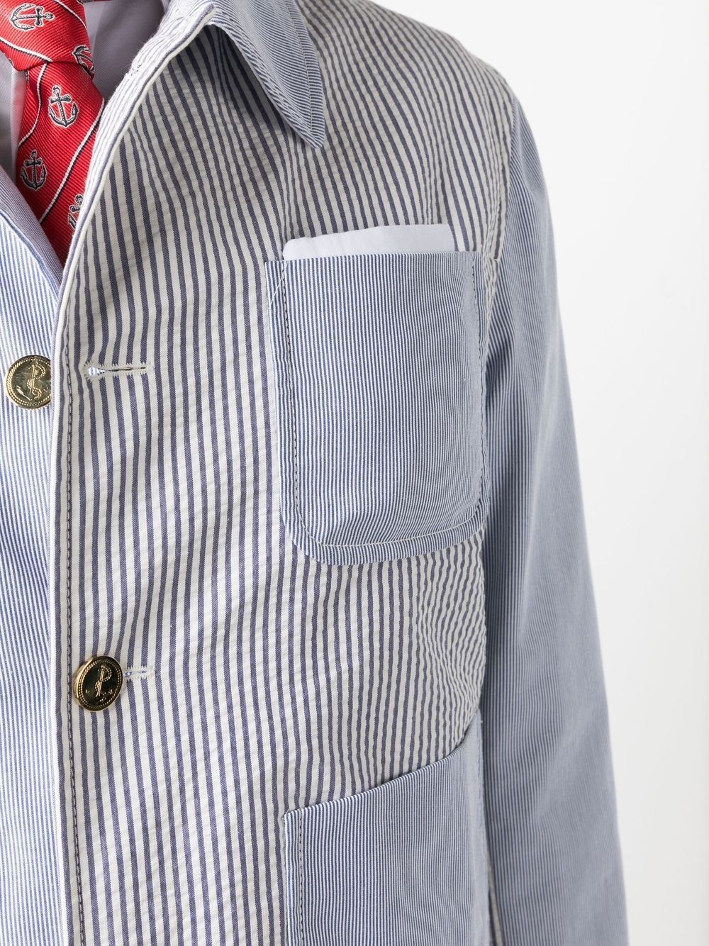 Funmix striped golf jacket - 5