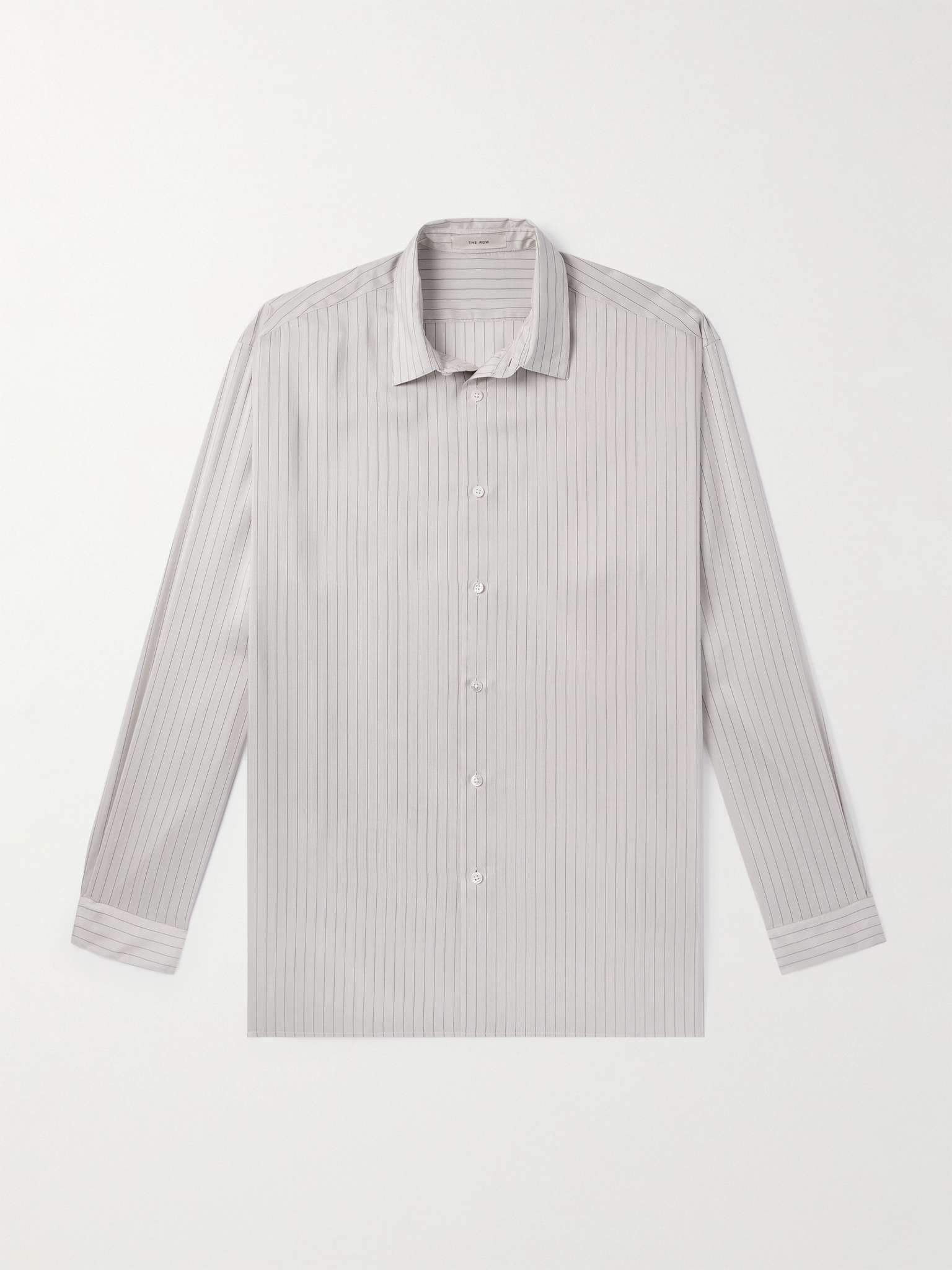 Albie Striped Silk Shirt - 1