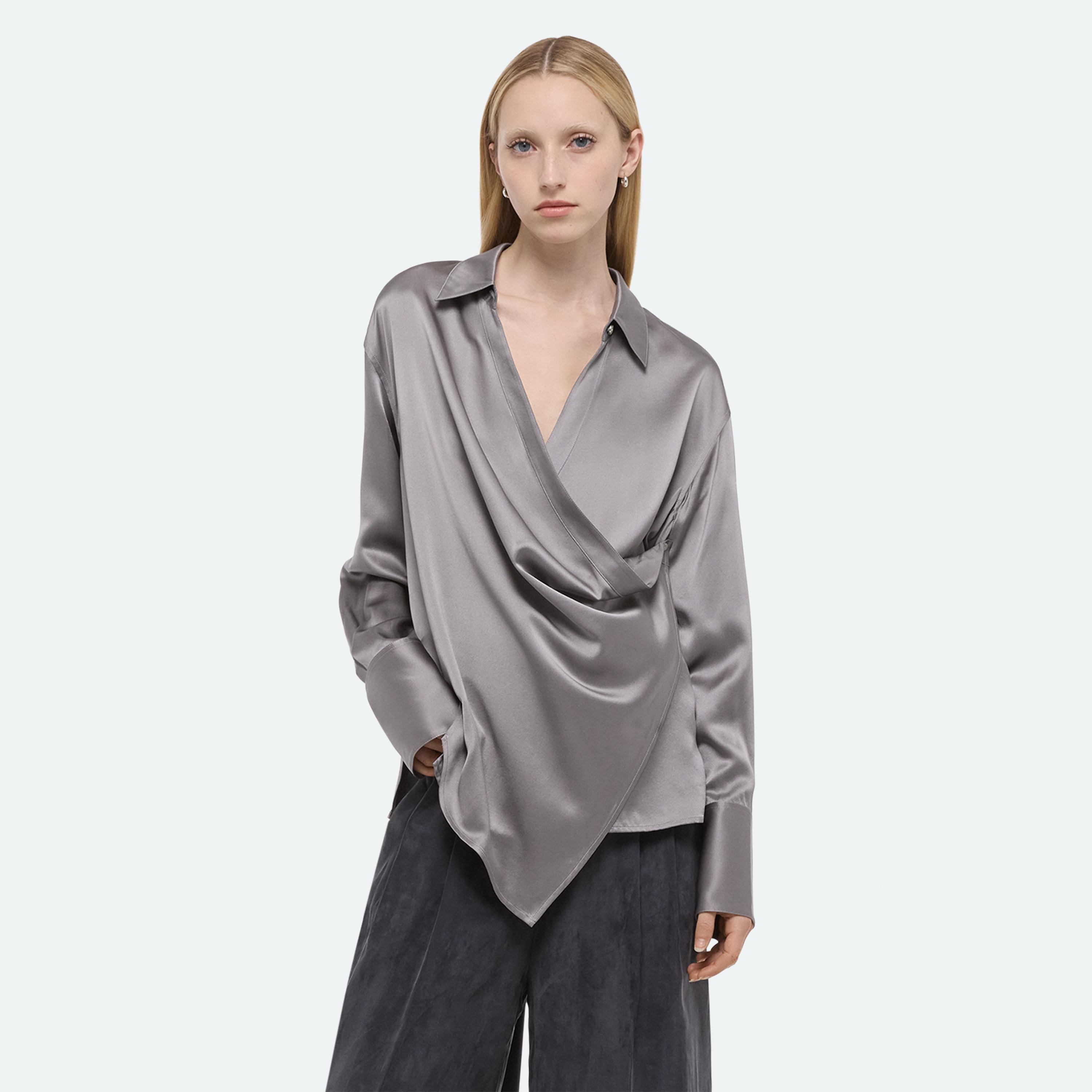 RELAXED WRAP SHIRT - 9