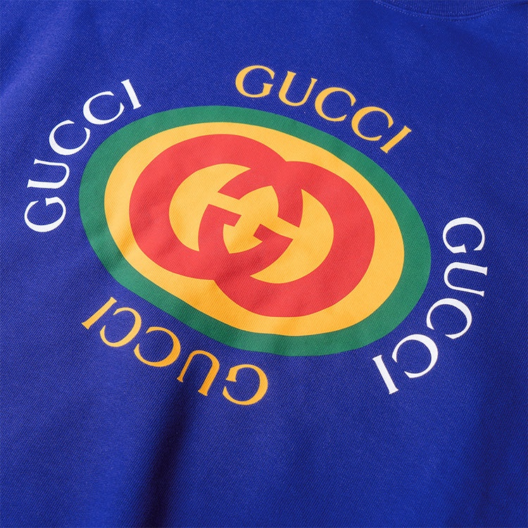 Gucci Cotton Sweatshirt 'Blue' 747809-XJFL8-4120 - 3