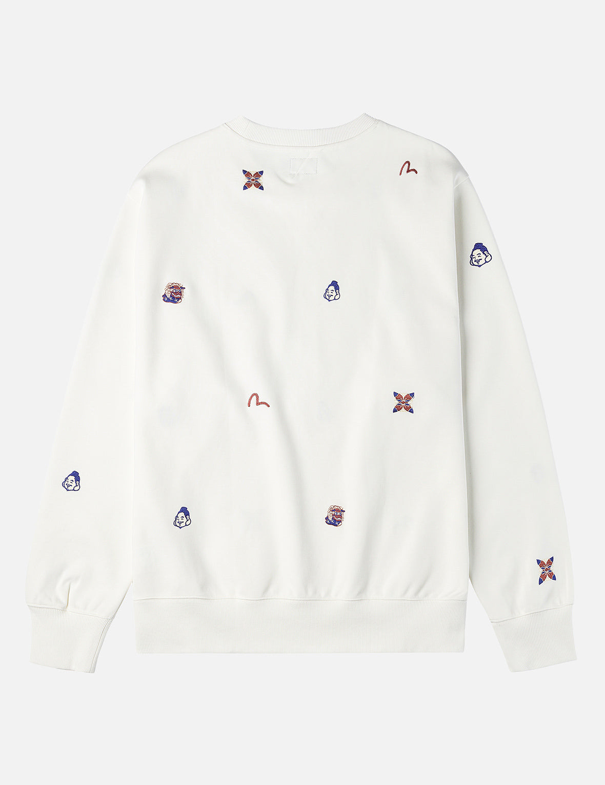Allover Multi Logos Embroidery Relax Fit Sweatshirt - 4