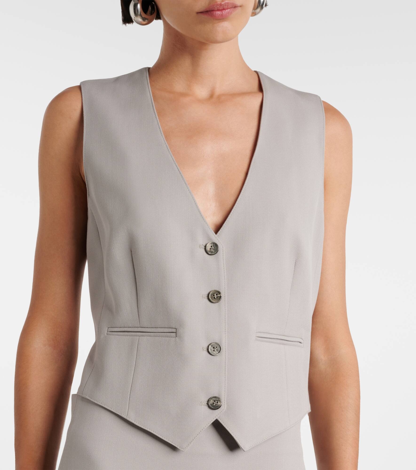 Virgin wool waistcoat - 7