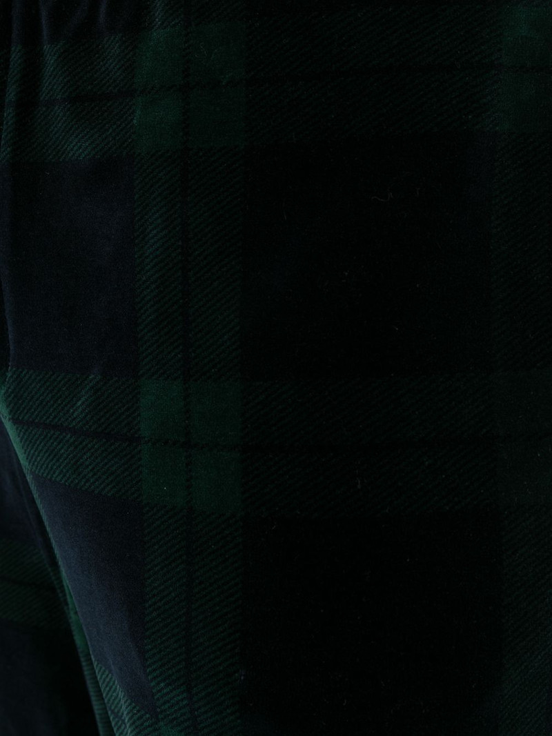 tartan print joggers 5