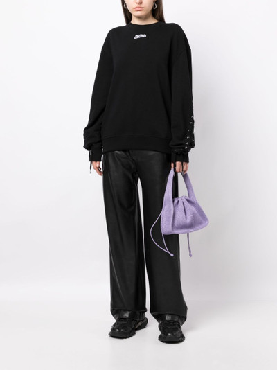 Jean Paul Gaultier lace-up cotton sweatshirt outlook