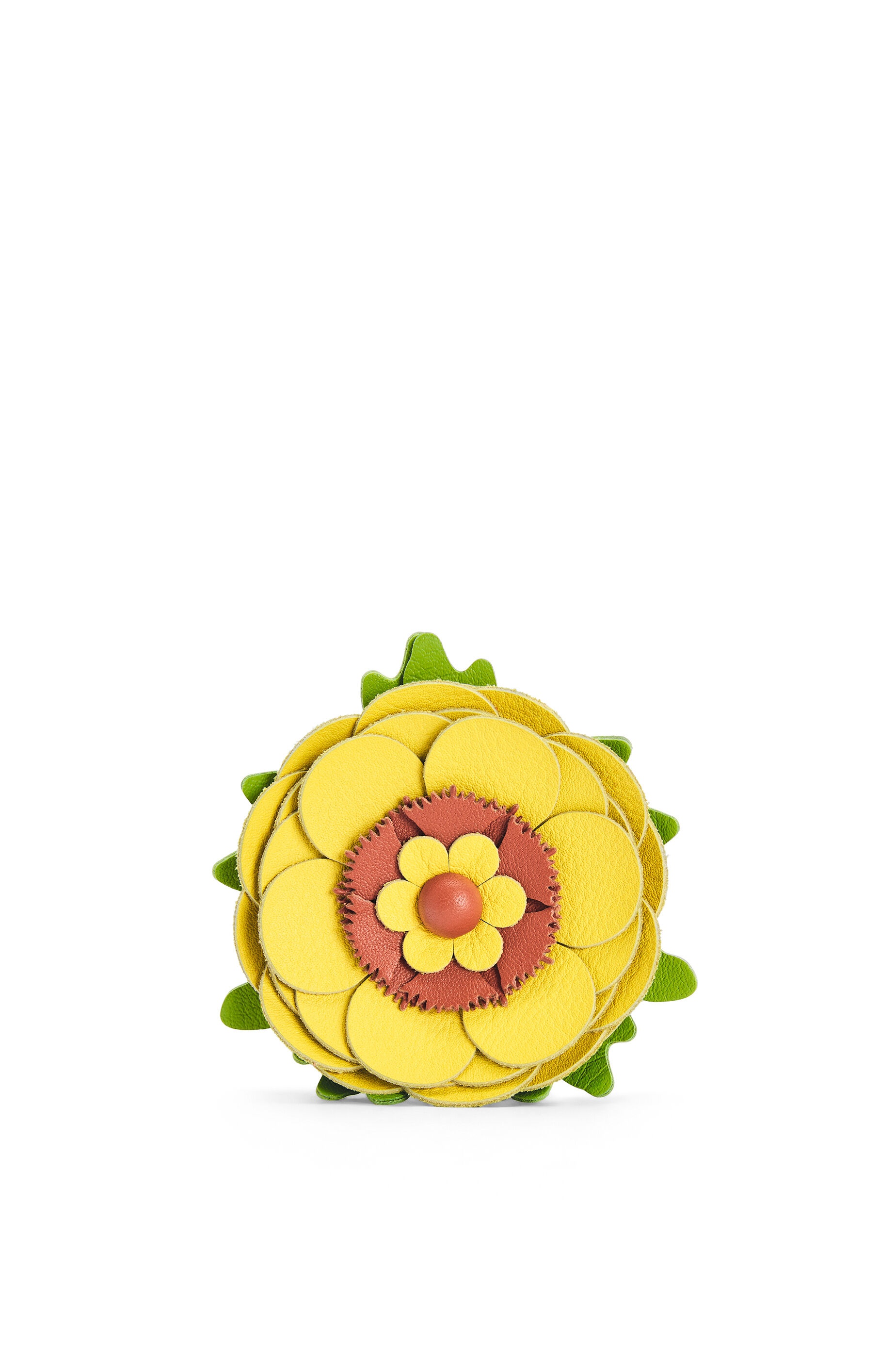 Pansy stud flower in classic calfskin - 1