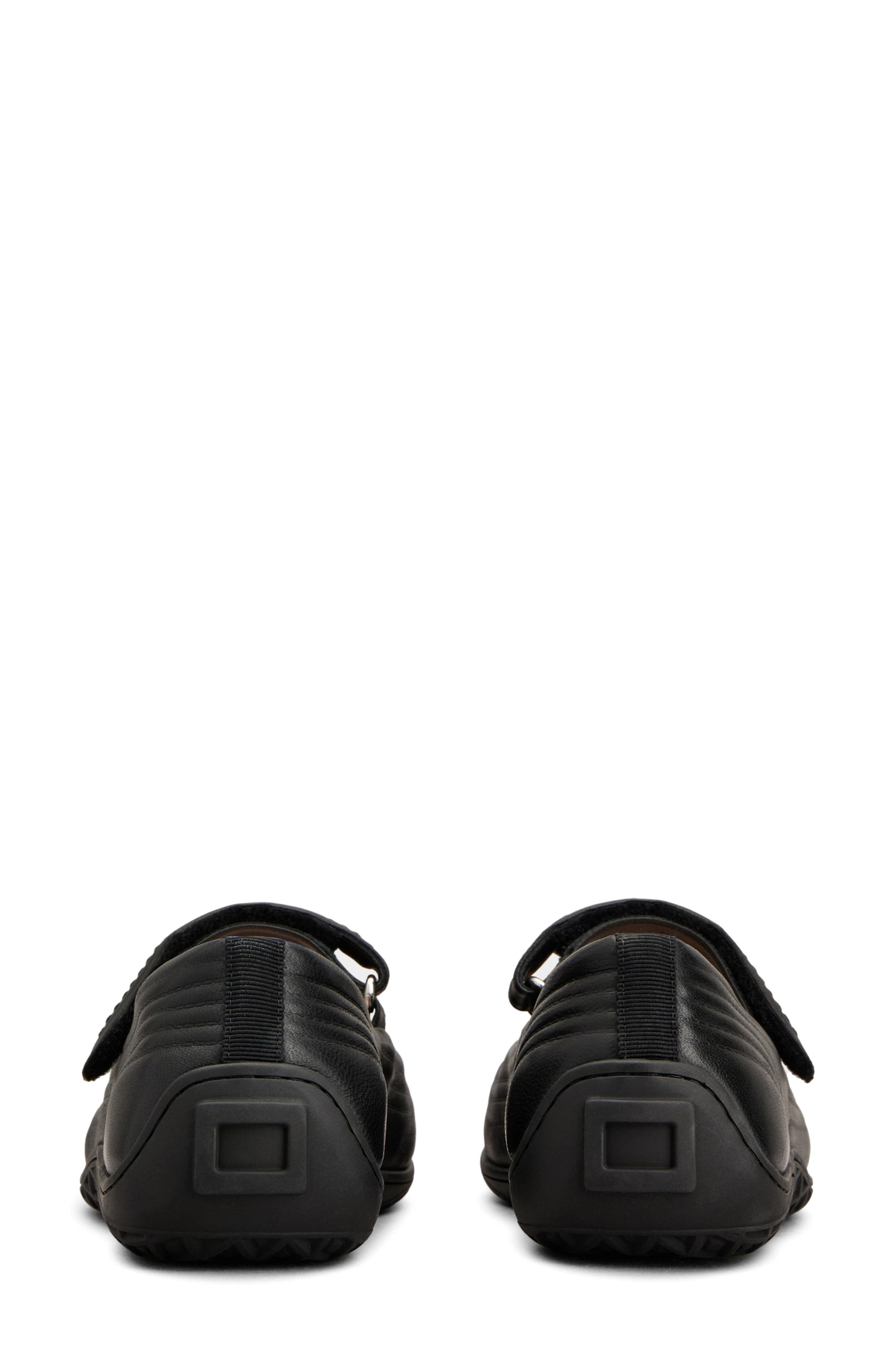 Roger Vivier Viv Low Quilted Mary Jane Ballet Flat in Nero at Nordstrom - 4