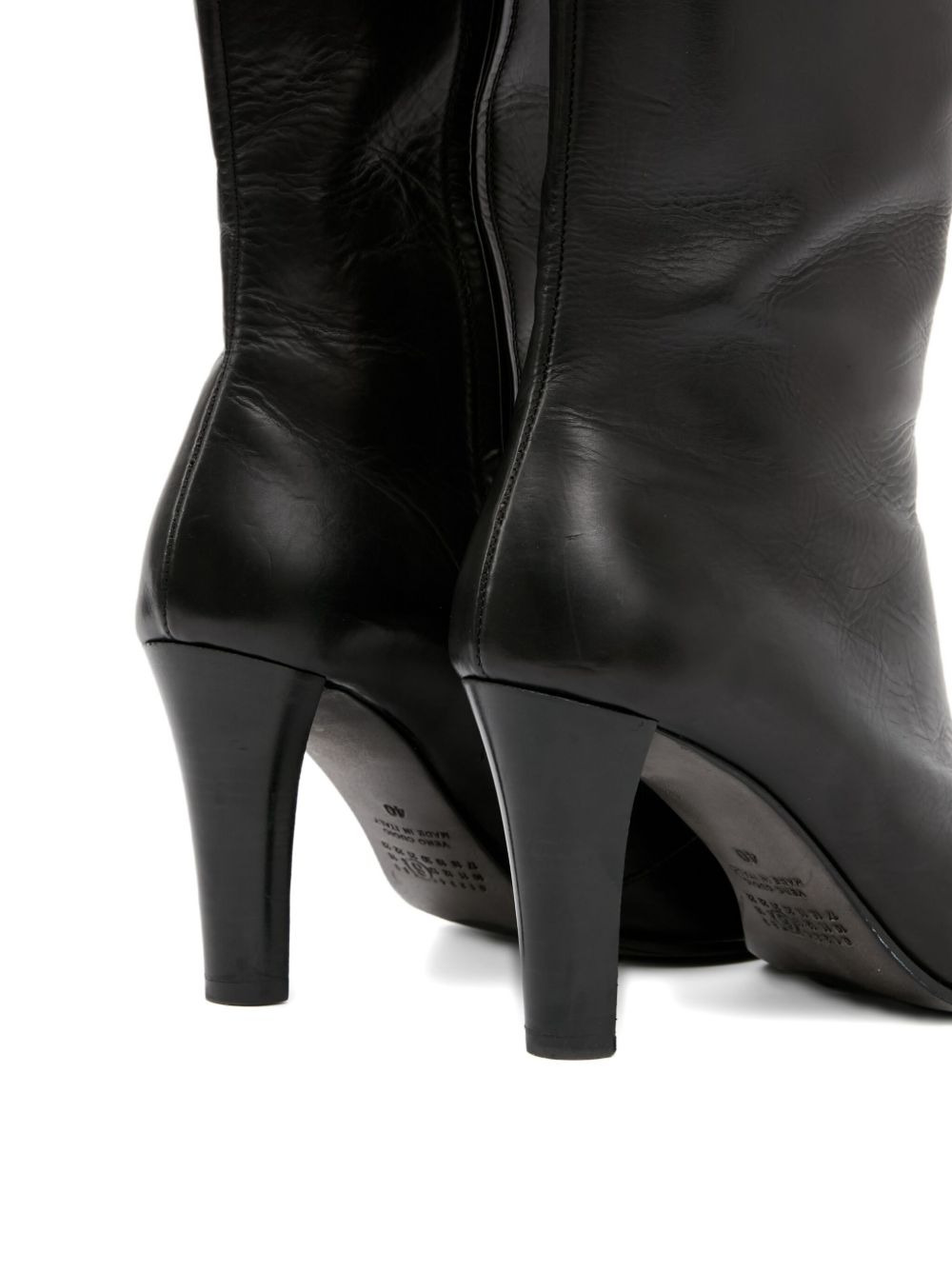 leather knee-high boots - 4