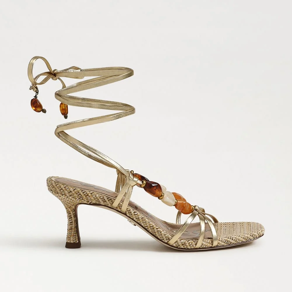 Paloma Kitten Heel Wrap Sandal - 1