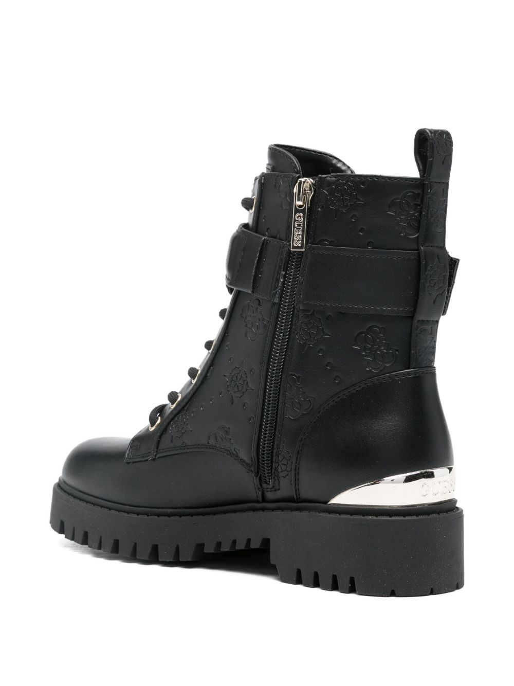 40mm Oranda 4G Peony logo-debossed combat boots - 3