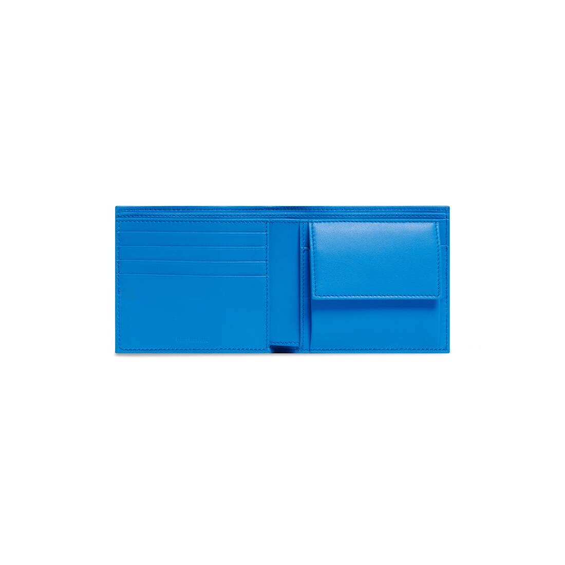Men's Car Square Folded Coin Wallet in Blue - 3