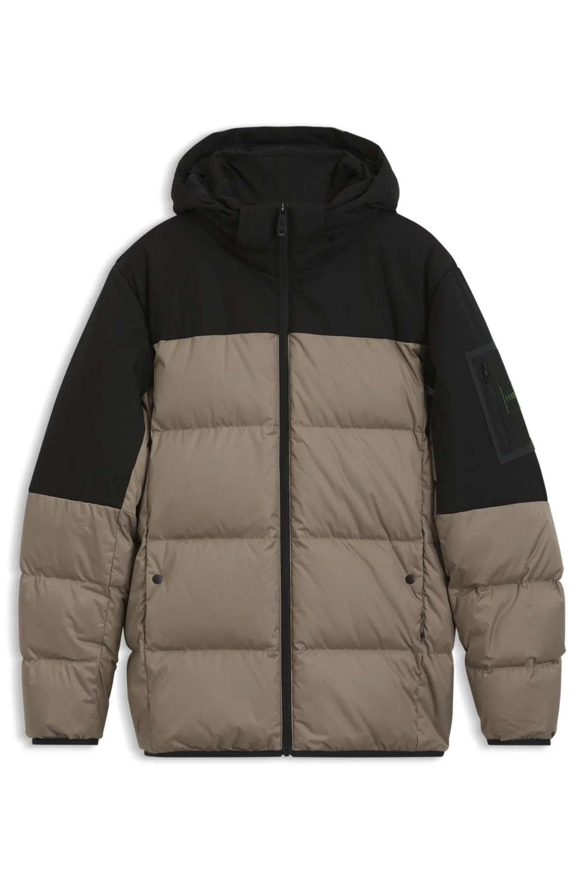 WATER-REPELLENT JACKET WITH DOWN FILLING AND DETACHABLE HOOD - 1