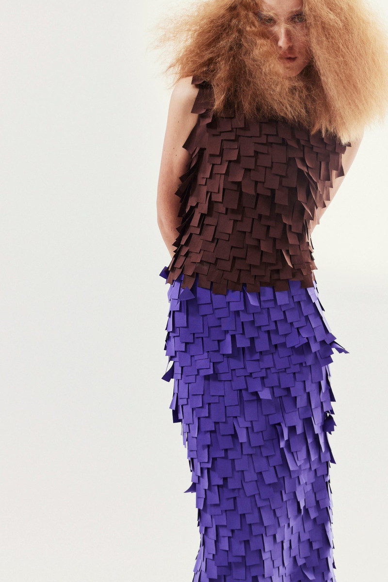 MULTI RECTANGLE SKIRT PURPLE 8