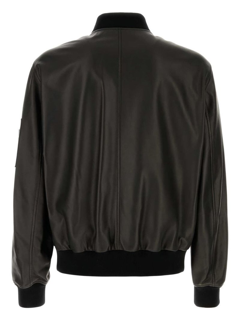 VERSACE leather bomber jacket outlook