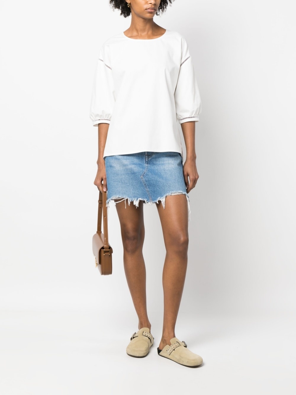 Georgia openwork cotton blouse - 2