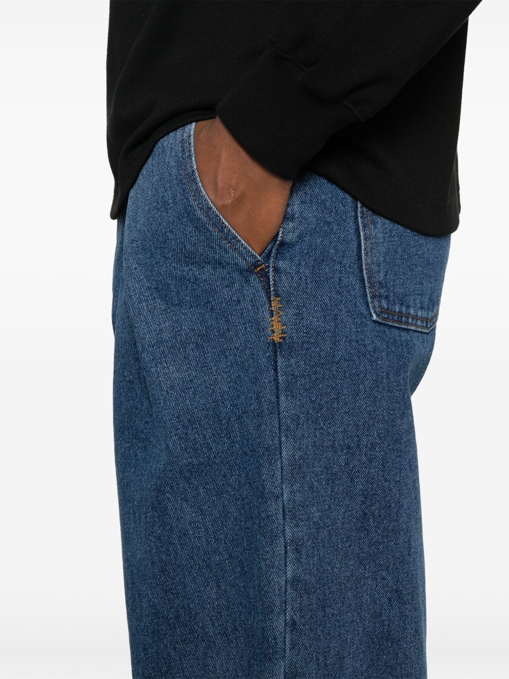 logo-patch jeans - 5
