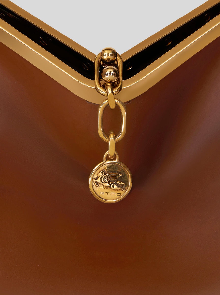 LARGE LEATHER VELA BAG - 8