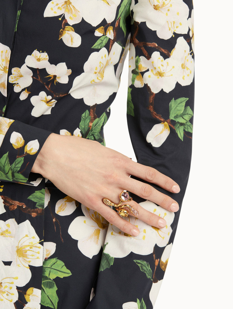 Oscar de la Renta PAVÉ CRYSTAL TWIST RING outlook
